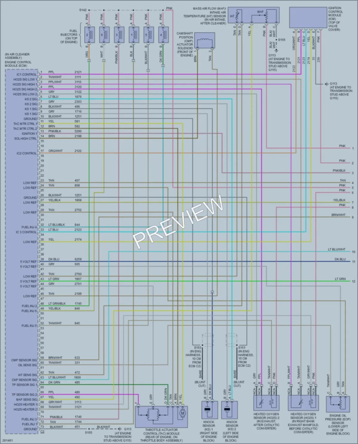 2008 Chevrolet Uplander Engine Performance wiring diagram preview