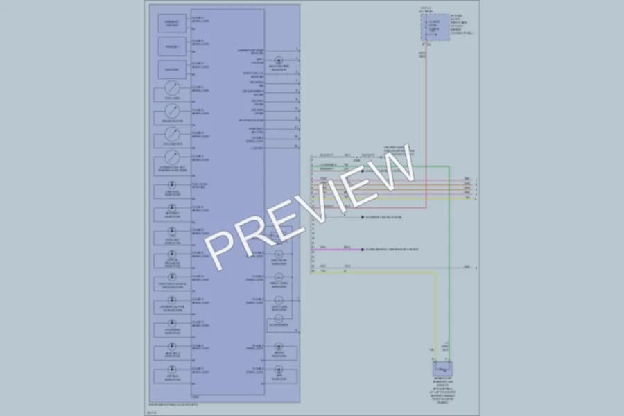 2008 Chevrolet Uplander Instrument Cluster wiring diagram preview