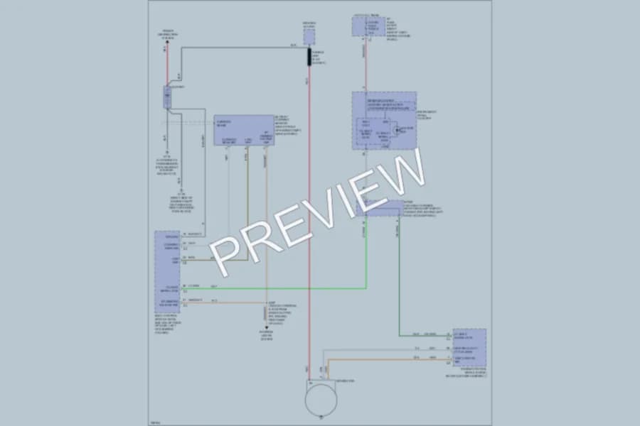 2008 Chevrolet Uplander Starting Charging wiring diagram preview