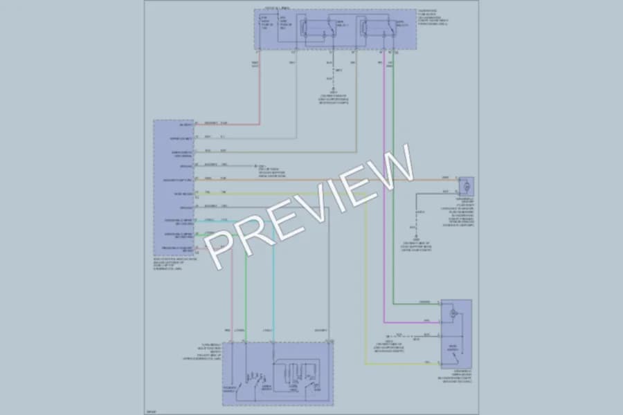 2008 Chevrolet Uplander Wiper Washer wiring diagram preview