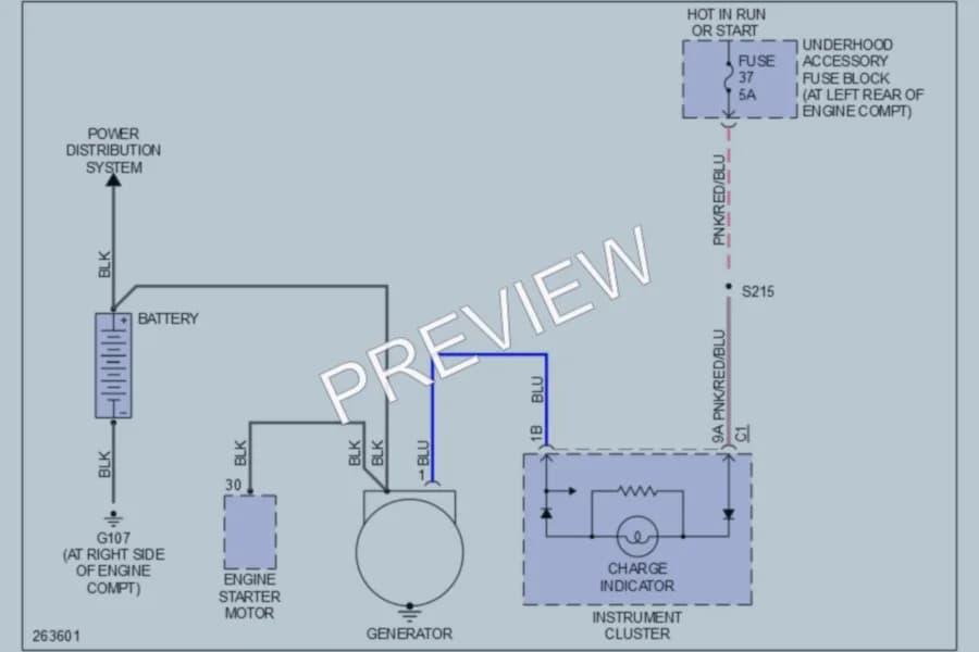 2008 Chrysler Crossfire Starting Charging wiring diagram preview