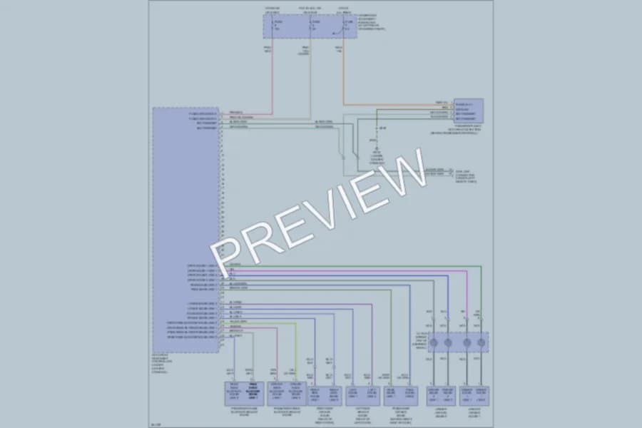 2008 Chrysler Crossfire Supplemental Restraints wiring diagram preview