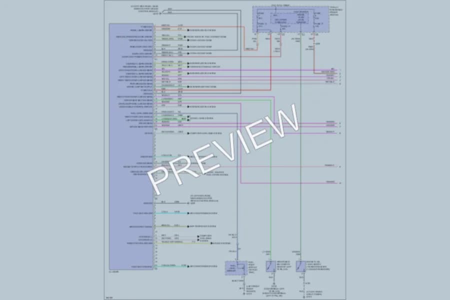 2008 Chrysler PTCruiser Instrument Cluster wiring diagram preview