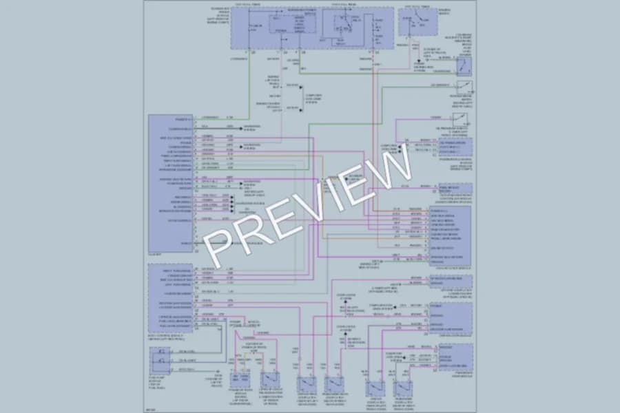 2008 Chrysler Pacifica Instrument Cluster wiring diagram preview
