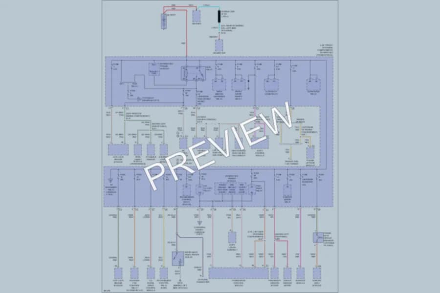 2008 Chrysler Pacifica Power Distribution wiring diagram preview