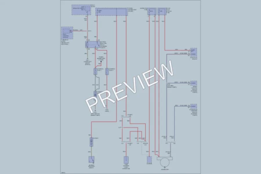 2008 Dodge 2500Sprinter Starting Charging wiring diagram preview