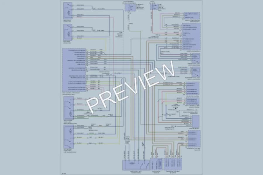 2008 Dodge 3500Sprinter Power Door Locks wiring diagram preview