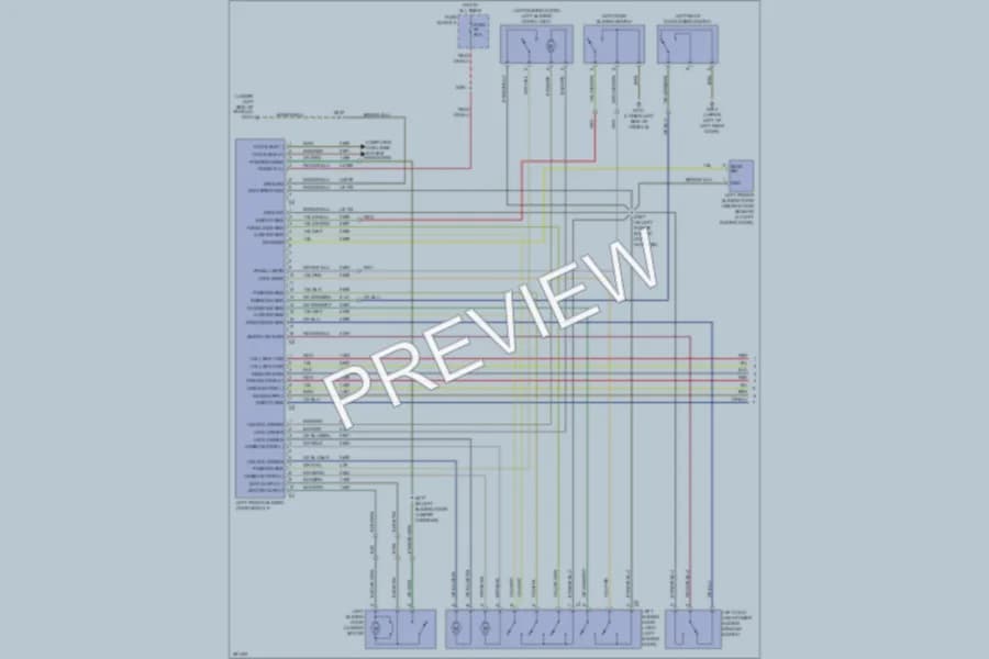2008 Dodge 3500Sprinter Trunk Tailgate Fuel Door wiring diagram preview