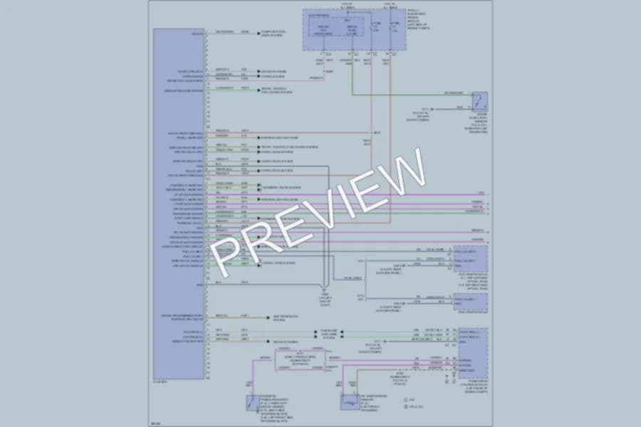 2008 Dodge Avenger Instrument Cluster wiring diagram preview