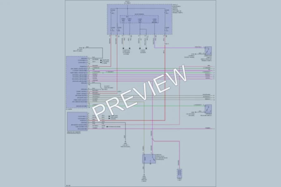 2008 Dodge Avenger Power Door Locks wiring diagram preview