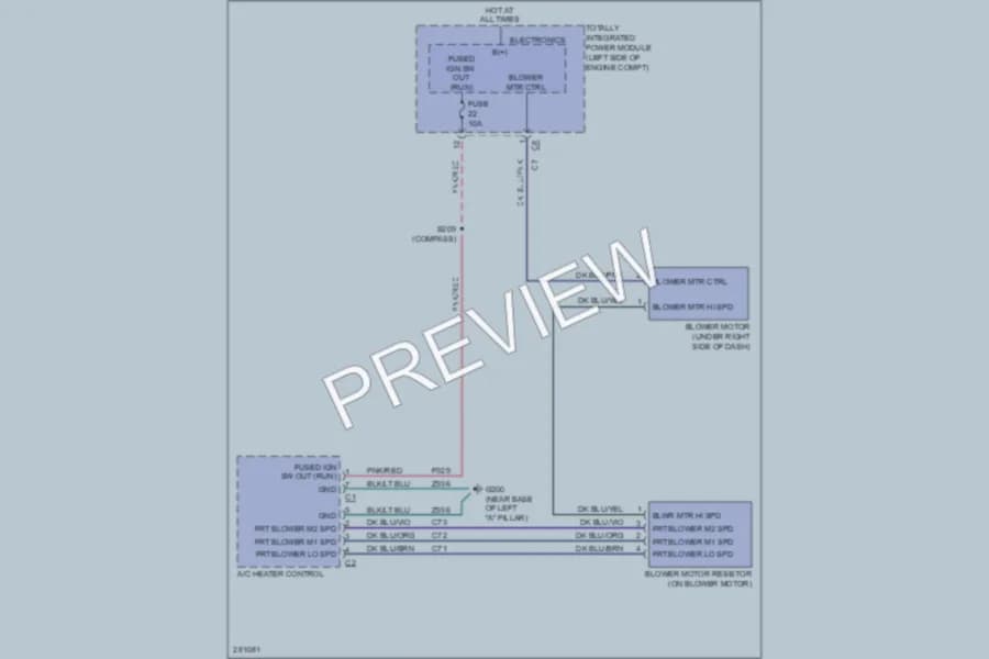 2008 Dodge Caliber Air Conditioning wiring diagram preview