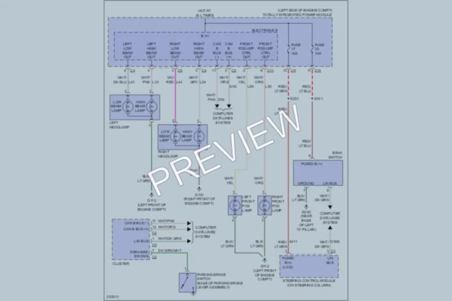 2008 Dodge Caliber Headlights wiring diagram preview