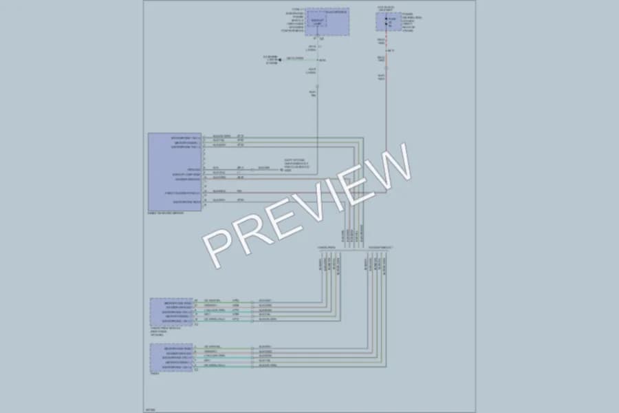 2008 Dodge Challenger Power Mirrors wiring diagram preview