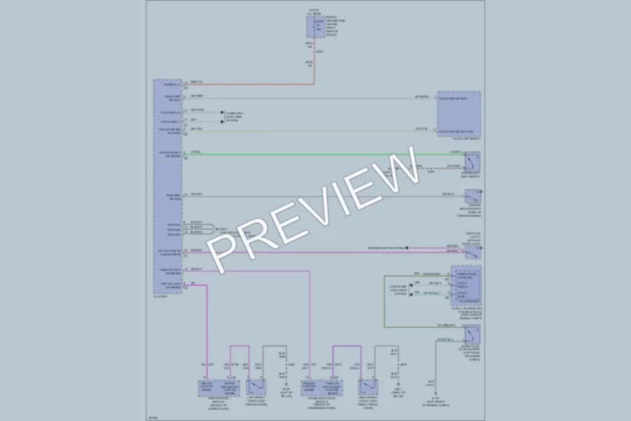 2008 Dodge Challenger Warning Systems wiring diagram preview