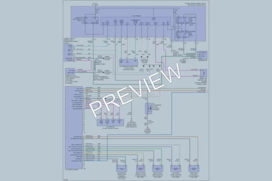 2008 Dodge Charger Air Conditioning wiring diagram preview