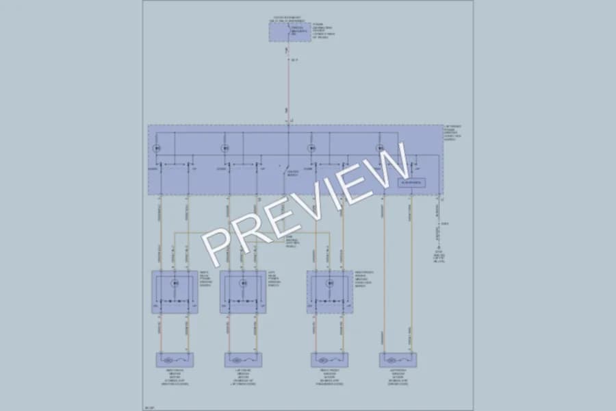 2008 Dodge Charger Power Windows wiring diagram preview