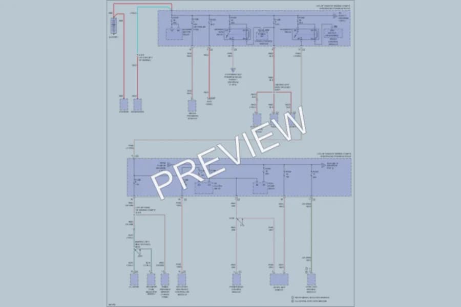 2008 Dodge Dakota Power Distribution wiring diagram preview