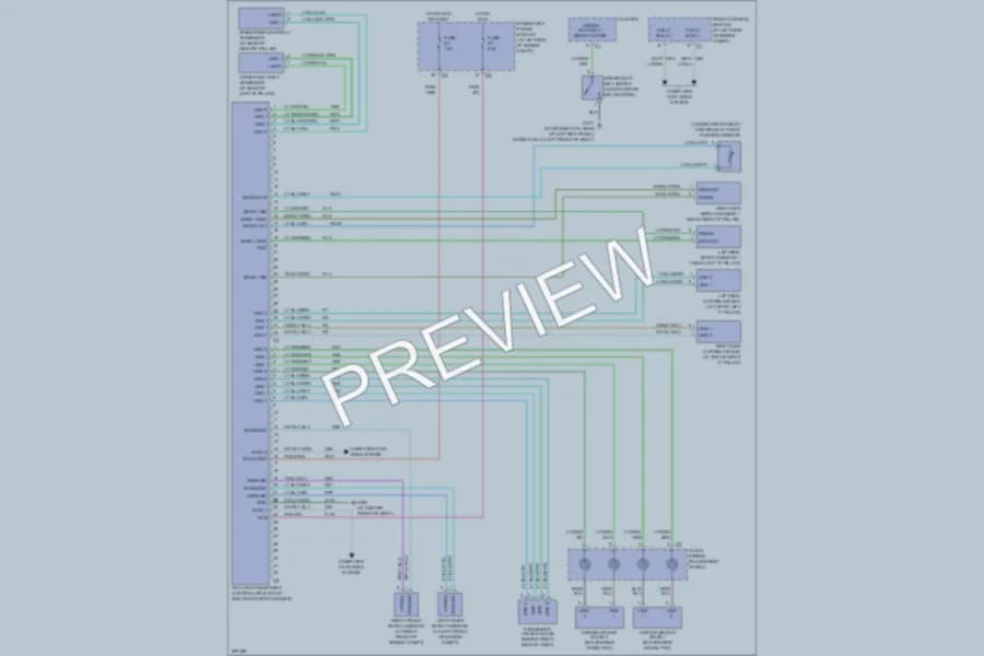 2008 Dodge Dakota Supplemental Restraints wiring diagram preview