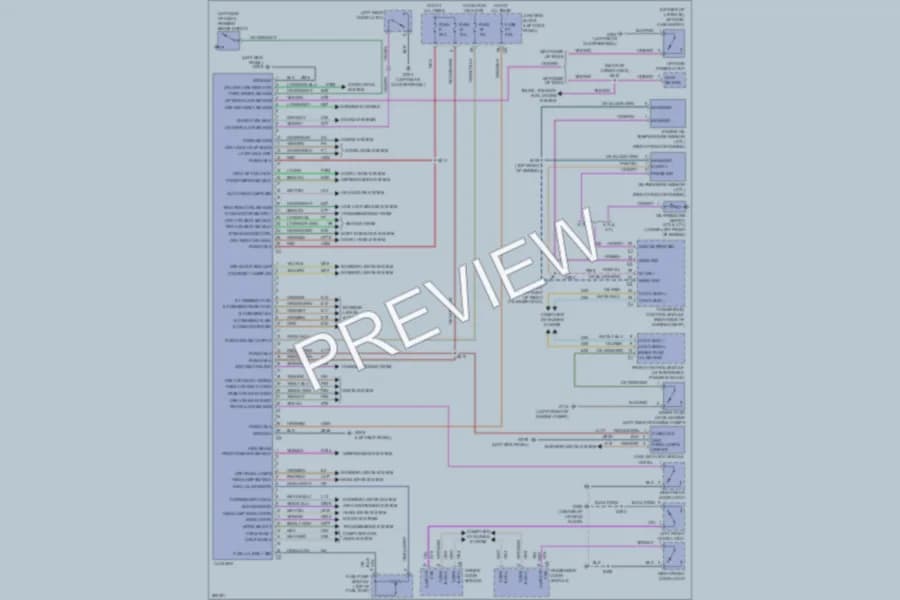 2008 Dodge Durango Instrument Cluster wiring diagram preview