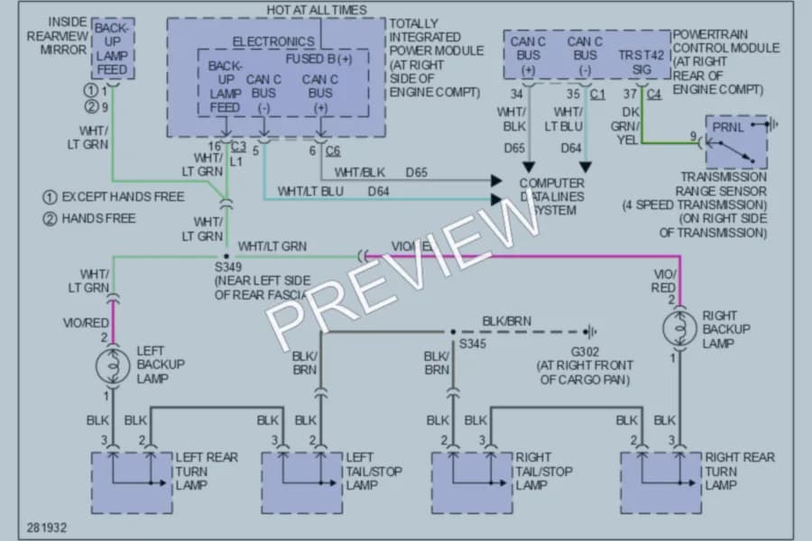 2008 Dodge Magnum Exterior Lights wiring diagram preview