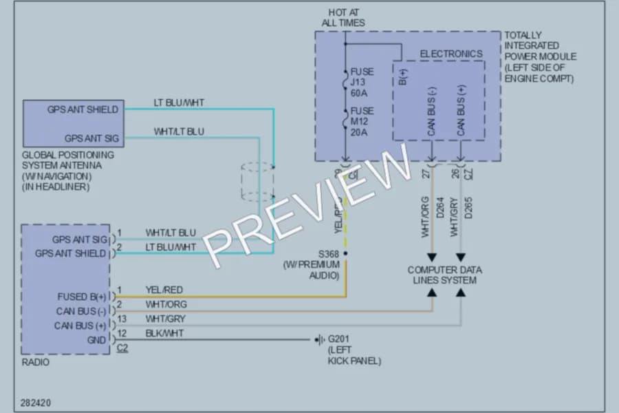 2008 Dodge Nitro Navigation wiring diagram preview