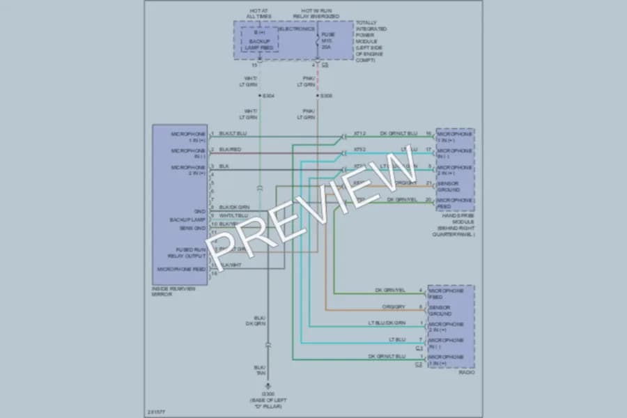2008 Dodge Nitro Power Mirrors wiring diagram preview