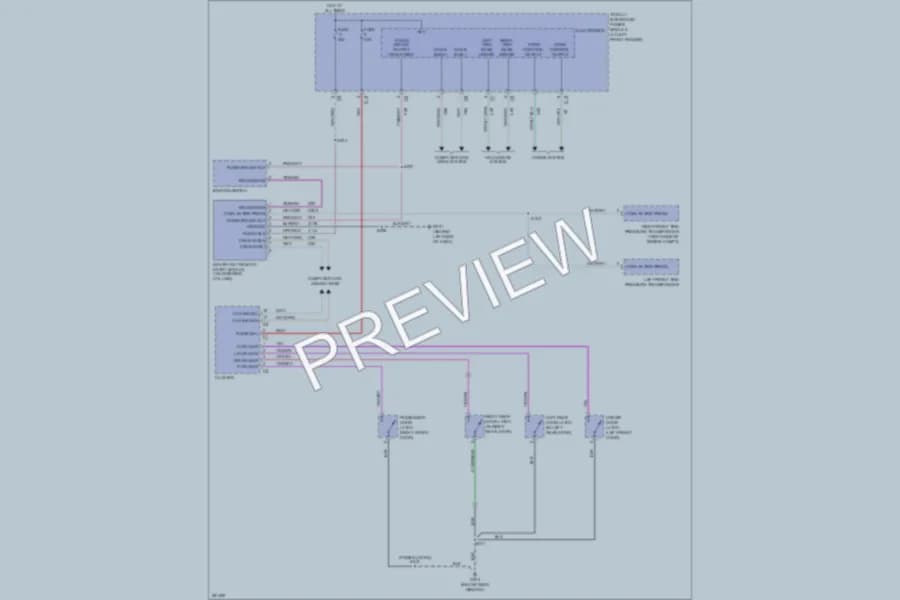 2008 Dodge R1500 Anti Theft wiring diagram preview with protected circuit layout
