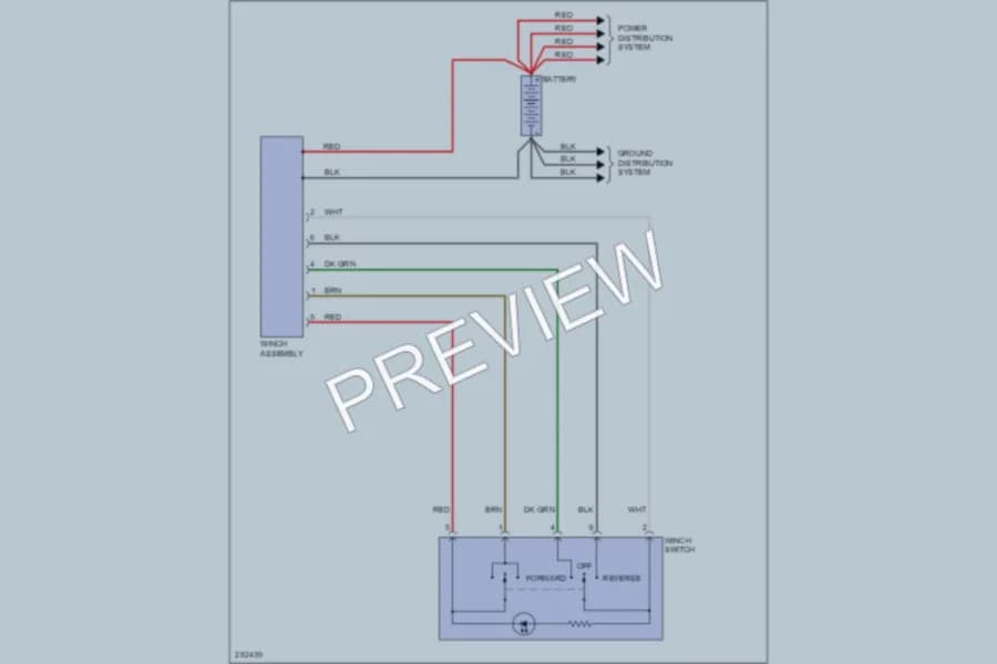 2008 Dodge R2500 Active Bodyworks wiring diagram preview with protected circuit layout