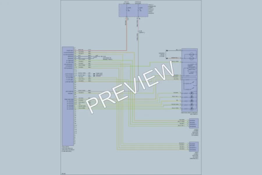 2008 Dodge R3500 Transmission wiring diagram preview with protected circuit layout