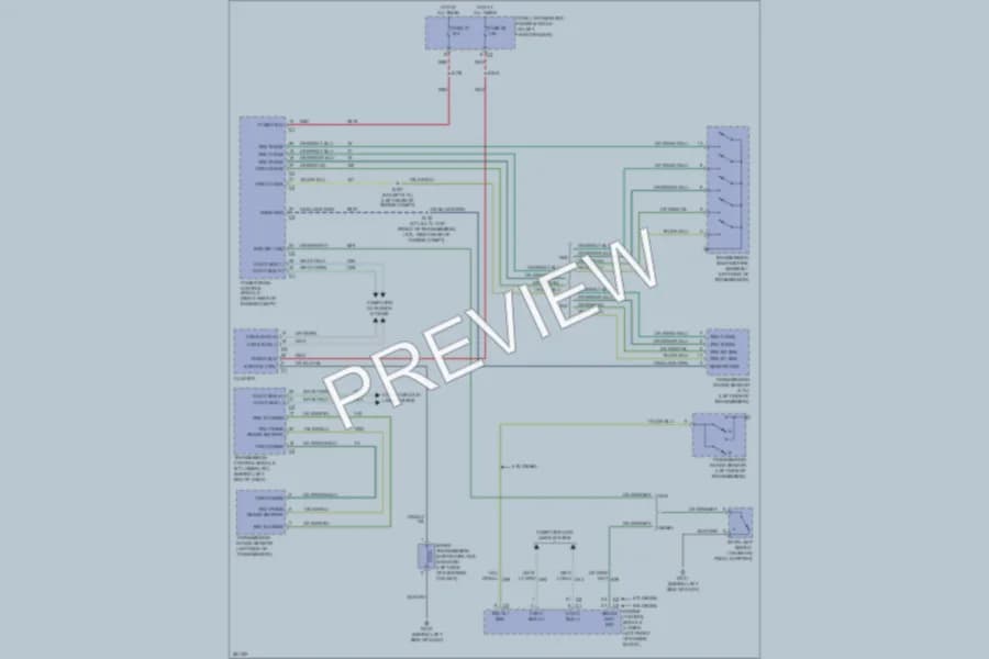 2008 Dodge R3500 Hd Shift Interlock wiring diagram preview with protected circuit layout