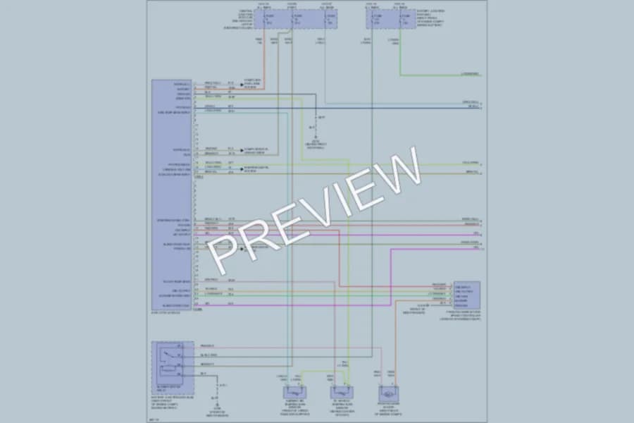 2008 Ford CrownVictoria Air Conditioning wiring diagram preview