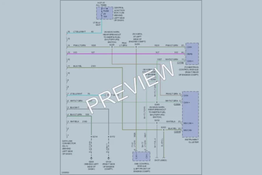 2008 Ford E450Econoline Computer Data Lines wiring diagram preview