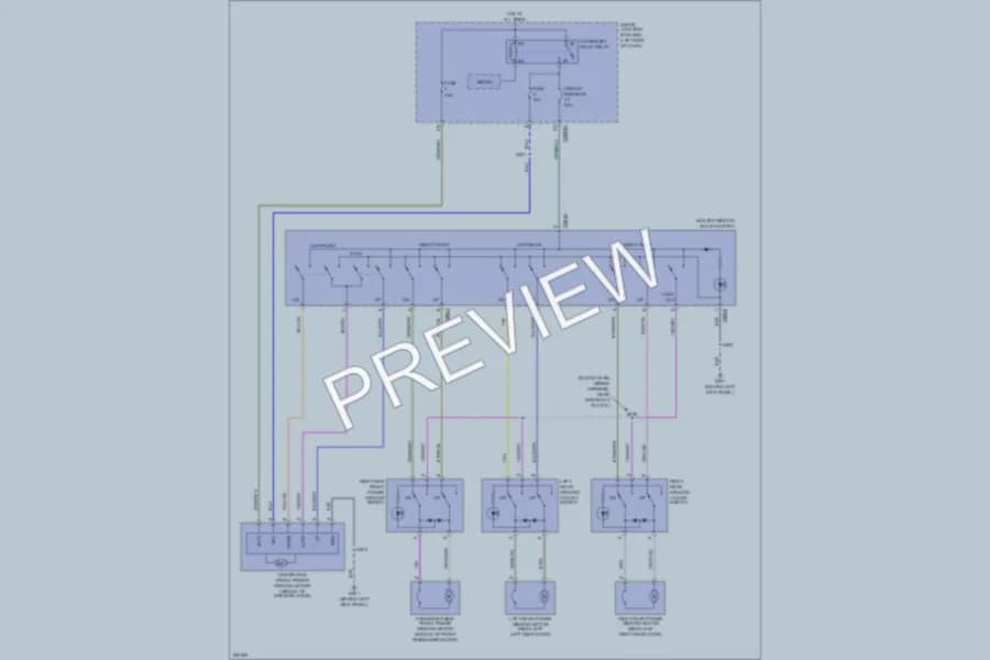 2008 Ford Edge Power Windows wiring diagram preview