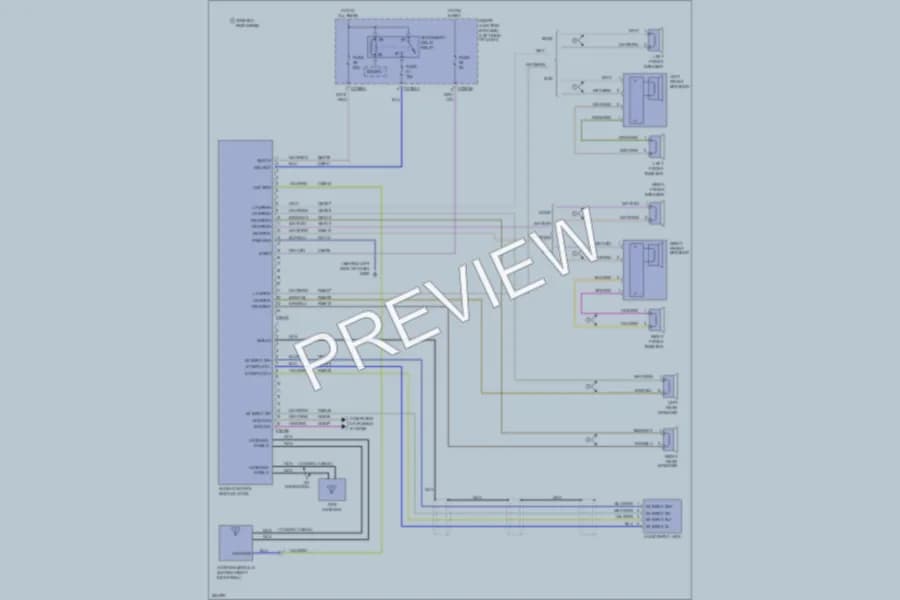 2008 Ford Edge Radio wiring diagram preview