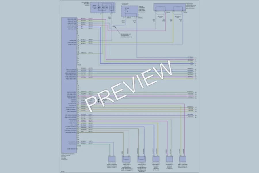 2008 Ford Edge Supplemental Restraints wiring diagram preview