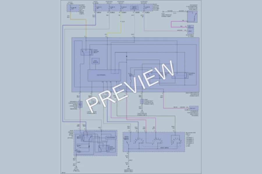 2008 Ford Edge Wiper Washer wiring diagram preview
