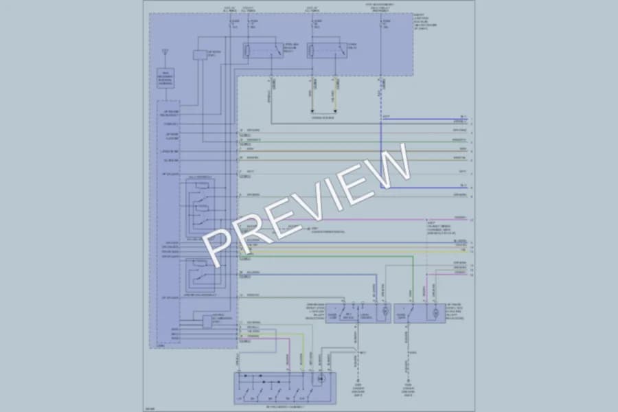 2008 Ford Escape Power Door Locks wiring diagram preview