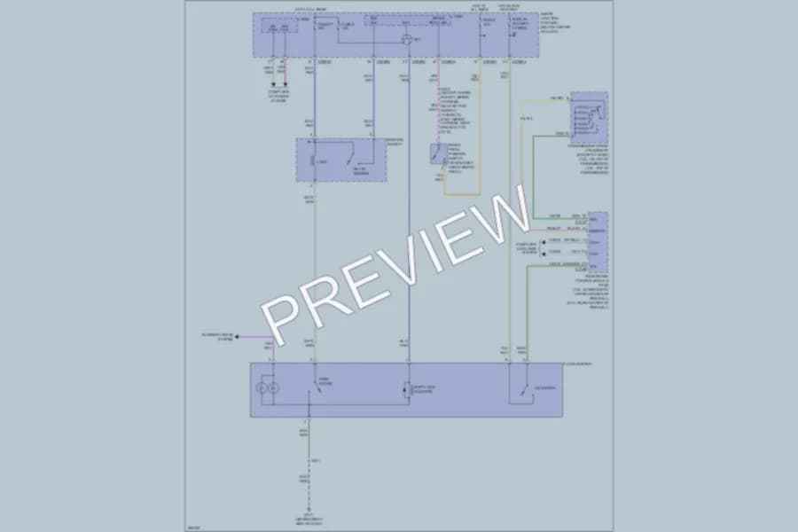 2008 Ford Escape Shift Interlock wiring diagram preview