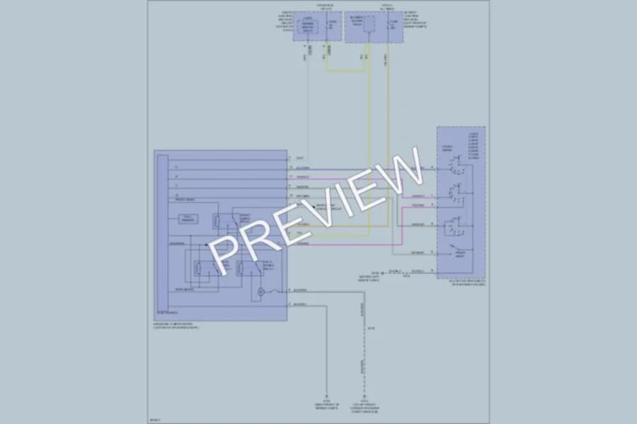 2008 Ford Escape Wiper Washer wiring diagram preview