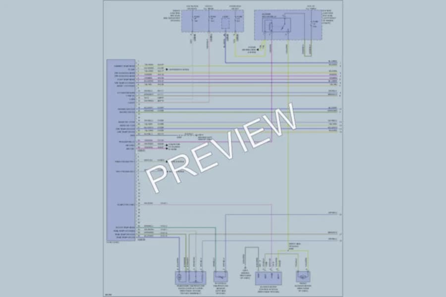 2008 Ford EscapeHybrid Air Conditioning wiring diagram preview