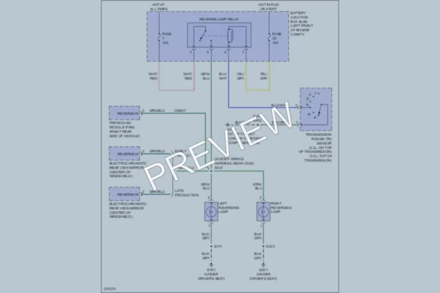 2008 Ford EscapeHybrid Exterior Lights wiring diagram preview