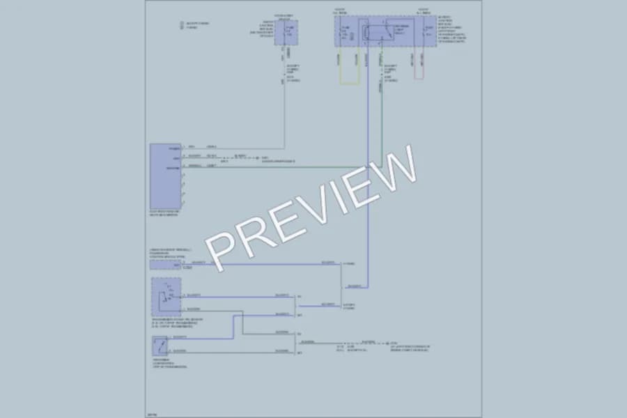 2008 Ford EscapeHybrid Power Mirrors wiring diagram preview