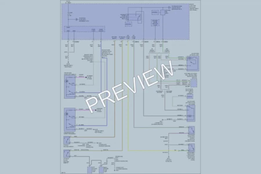 2008 Ford Expedition Power Door Locks wiring diagram preview