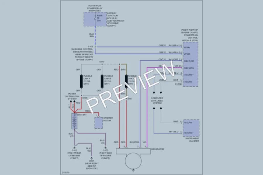 2008 Ford ExpeditionEL Starting Charging wiring diagram preview