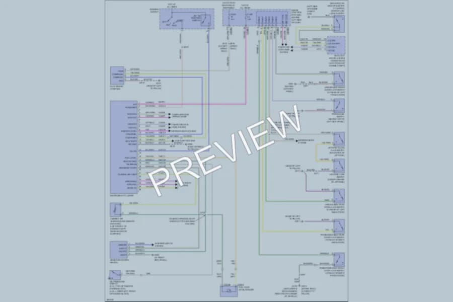 2008 Ford Explorer Instrument Cluster wiring diagram preview