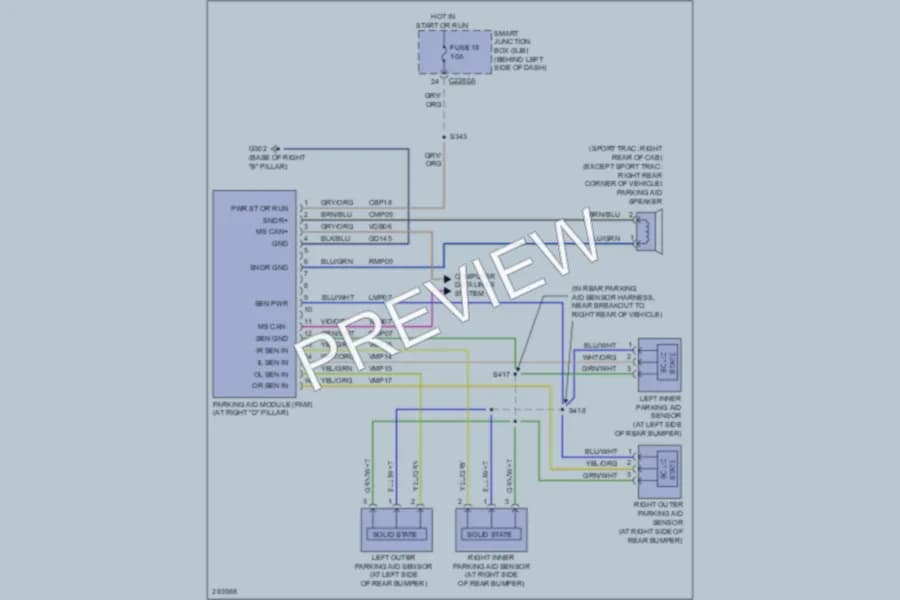 2008 Ford ExplorerSportTrac Navigation wiring diagram preview