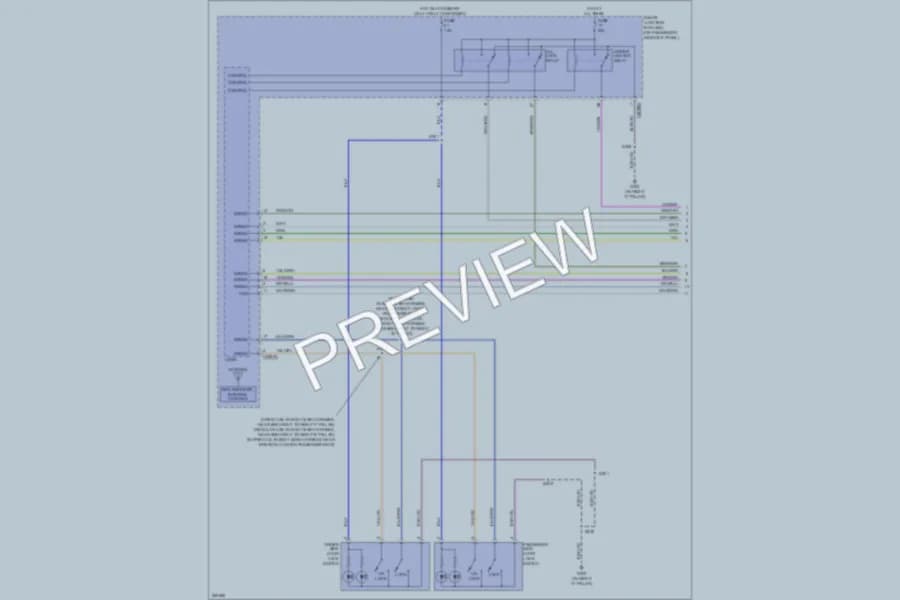 2008 Ford F250 Super Duty Anti Theft wiring diagram preview with protected circuit layout