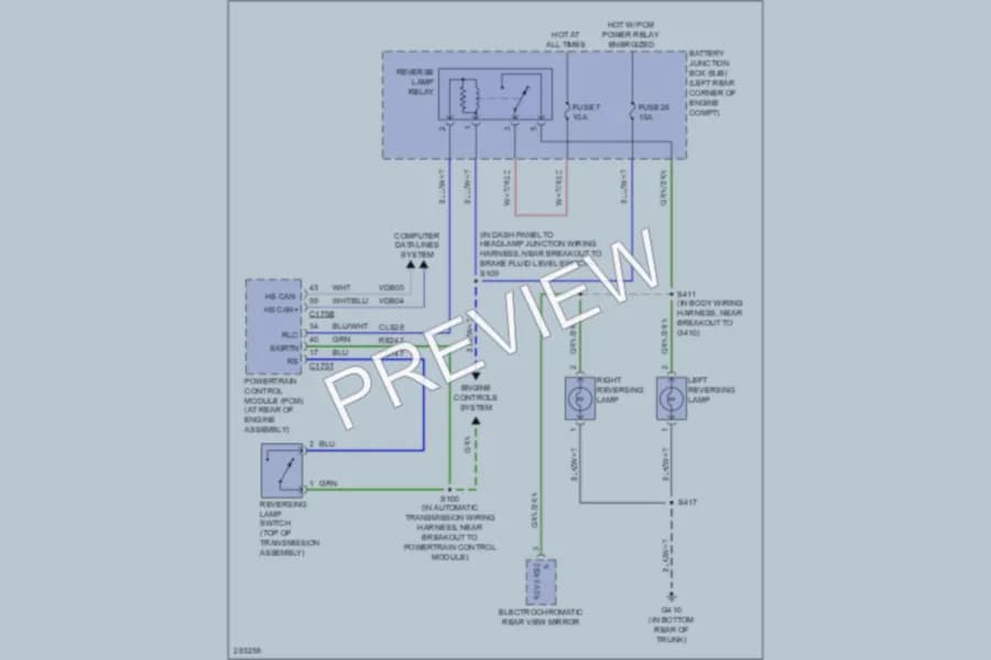 2008 Ford Focus Exterior Lights wiring diagram preview