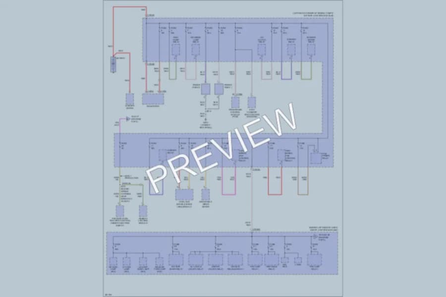 2008 Ford Focus Power Distribution wiring diagram preview