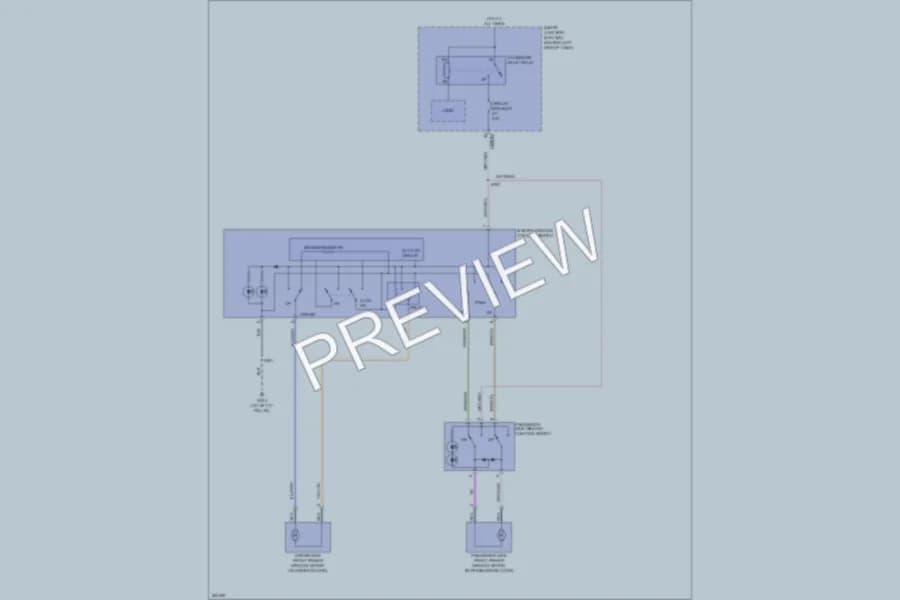 2008 Ford Focus Power Windows wiring diagram preview